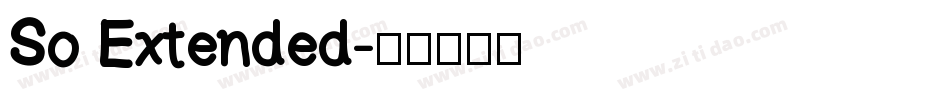 So Extended字体转换